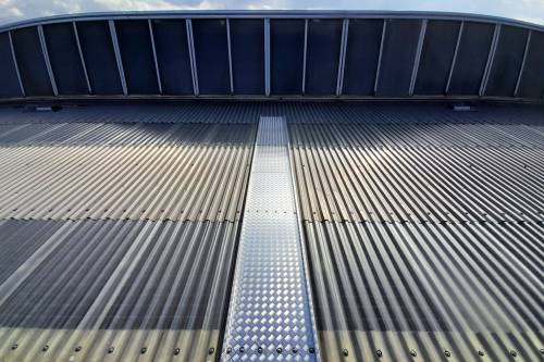 Pathways with diamond plate