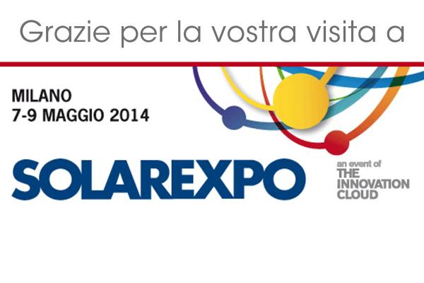 Aux visitateurs de SOLAREXPO (ITALIEN SEULEMENT)